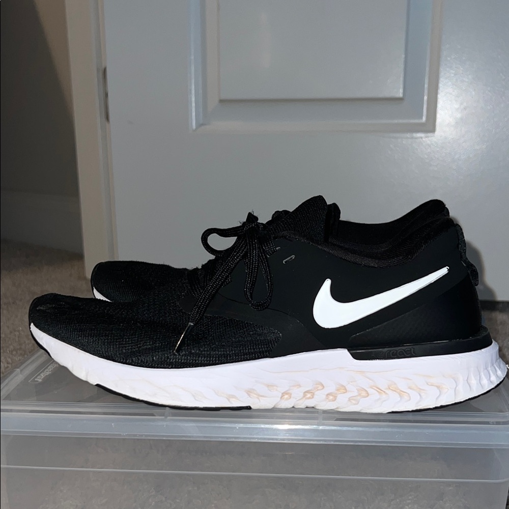 Nike Black and White Running Shoes